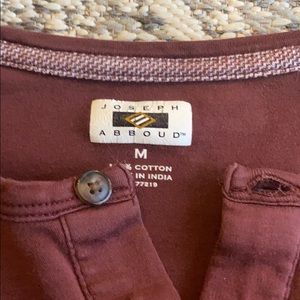 Men’s long sleeve Henley shirt